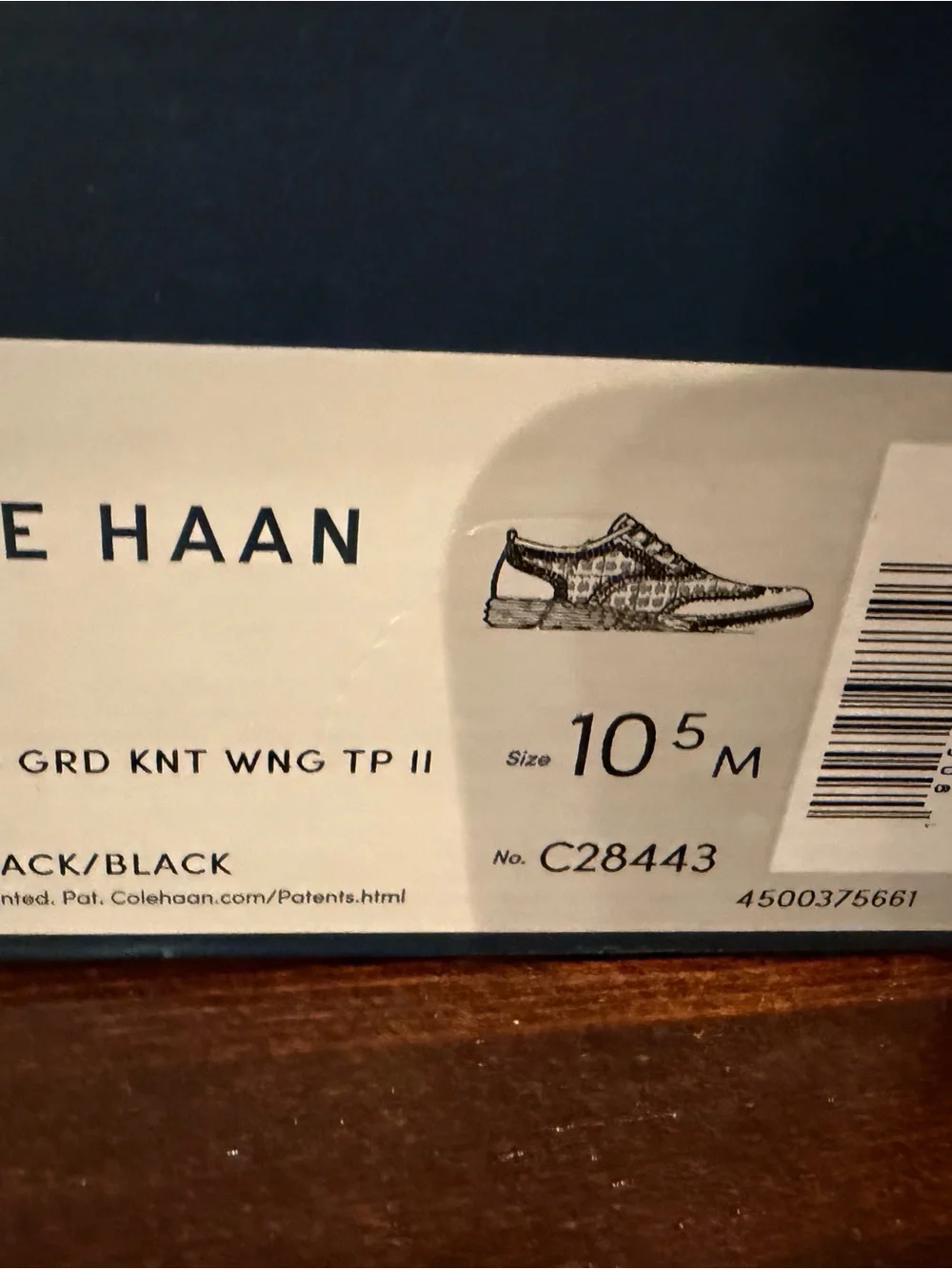 New in Box Cole Haan Black Grand Kittery Court-Sneakers
